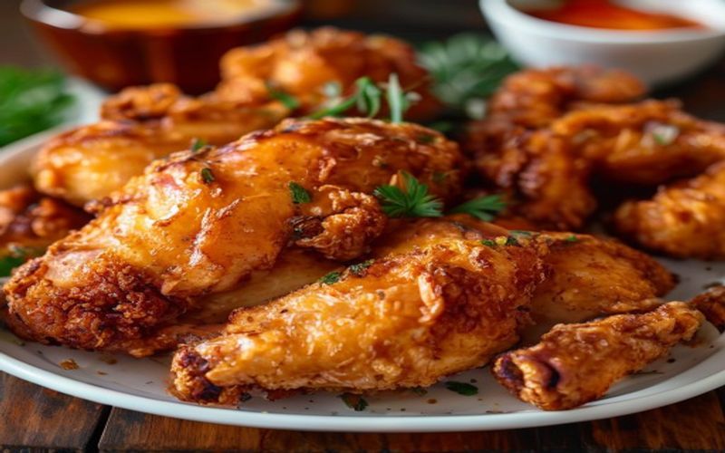 Illustration pour Pause Déjeuner au Bureau : Pourquoi le Poulet Croustillant Devient le Nouveau Roi du Team Building